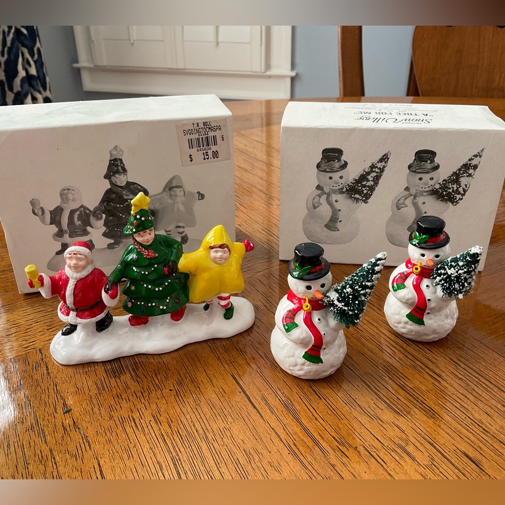 Department 56 Original Snow Village Accessories. (2 items)